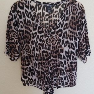Style & co. Animal print top SP
